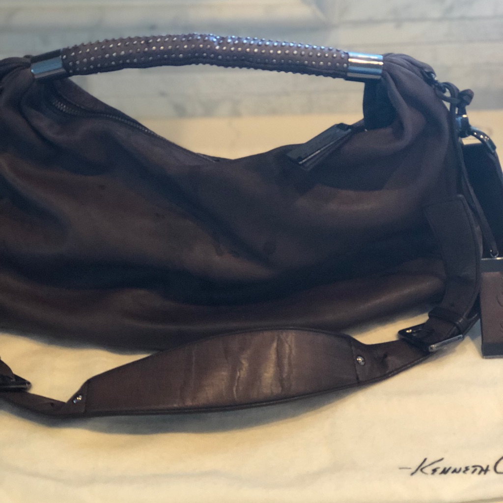 Kenneth Cole Studded Handle Slouchy Handbag